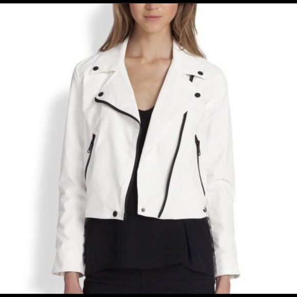 Current/Elliott White Moto Jacket - Picture 1 of 6